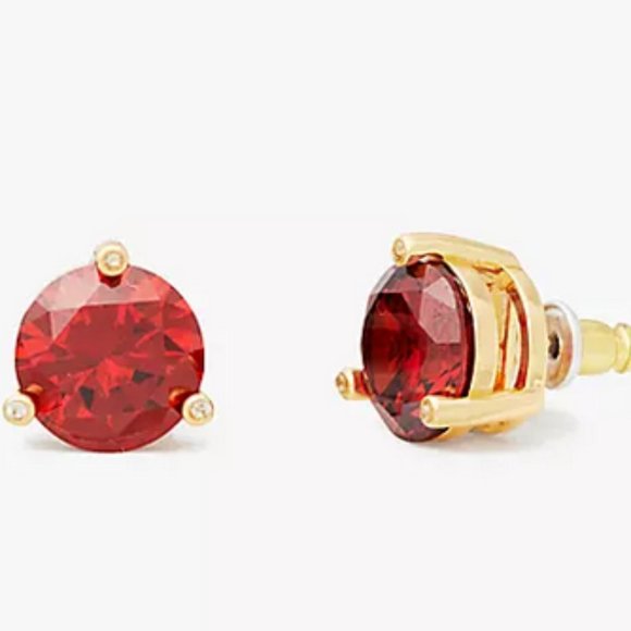 kate spade Jewelry - NWT Kate Spade Rise and Shine Earrings Garnet